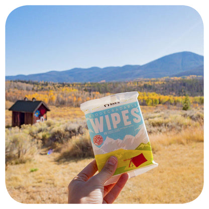 Bar-D Biodegradable Body Wipes with Tea Tree Oil & Aloe Vera - Refreshing Shower Wipes (3-Pack, 10 Wipes/Pack)