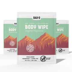 Bar-D Cleansing Face & Body Wipes- Biodegradable with Tea Tree Oil & Aloe Vera (20 Count/Box)